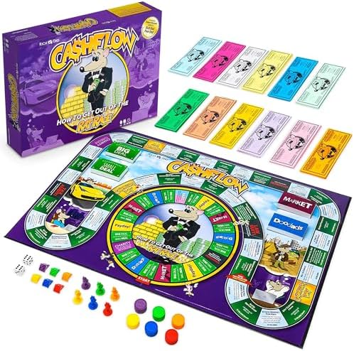 Rich Dad CASHFLOW Board Game, Educational Business & Finance Literacy Game, Ages 14 & Up