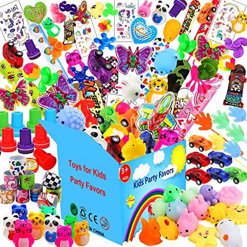 120 Pcs Party Favors Toy for Kids, Treasure Box Carnival Prizes for Classroom School Rewards, Christmas Stocking Stuffers, Goodie Bag Pinata Fillers Bulk Toys for Boys Girls