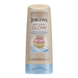 Jergens Natural Glow In-shower Lotion, for Fair to Medium Skin Tone, Wet Skin, Sunless Tanner Locks & Natural Glow Instant Sun Body Mousse, Self Tanner for Light Bronze Tan