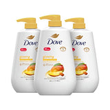 Dove Body Wash with Pump Glowing Mango & Almond Butter 3 Count for Renewed, Healthy-Looking Skin Gentle Skin Cleanser with 24hr Renewing MicroMoisture 30.6 oz