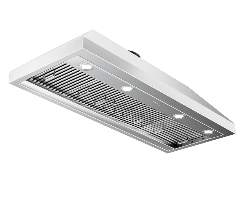 CT Copper Tailor Built-in Range Hood Insert Vent 48 Inch, 1150 CFM with 4-Speed Fan, LED Light, Dishwasher-safe Baffle Filter,Stainless Steel