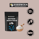 Essencea Dextrose Monohydrate 5lb Pure Bulk Ingredients | 100% Pure Dextrose Monohydrate Powder in Bulk | Gluten Free Non-GMO and Vegan…