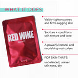 LAPCOS Red Wine Sheet Mask, Daily Face Mask to Restore and Soften Skin, Korean Beauty Favorite, 5-Pack