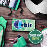 ORBIT Sweet Mint Sugar Free Chewing Gum, 12 Packs of 14-Pieces (168 Total Pieces)