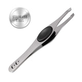 Professional Eyebrow Tweezers for Women Men, Tweezers Precision, Sharp, Slant Tweezer for Eyebrow Plucking, Ingrown Hair, Facial Hair Removal, Wig, Brows and More, Medical Grade Stainless Steel