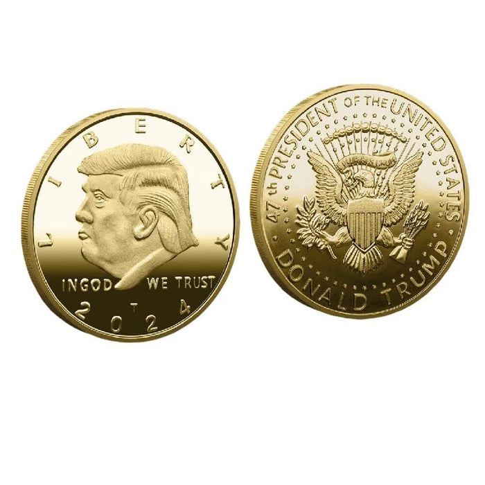 President Donald Trump Coin, Collectible Trump 2024 Coin 47th Presidential Gold Challenge Coin