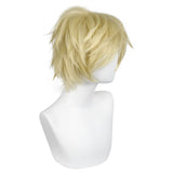 Anogol Hair Cap + Short Blonde Men's Cosplay Wig Loid Forger Cosplay Wig Gilgamesh Cosplay Wig for Halloween Christmas Event Costume Party