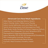 Dove Advanced Care Hand Wash Shea Butter & Warm Vanilla Pack of 3 For Soft, Smooth Skin, More Moisturizers Than The Leading Ordinary Hand Soap, 34 oz