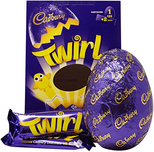 Cadbury Twirl Large Egg 198g Milk Chocolate Candy Bar