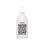 Compagnie de Provence Savon de Marseille Extra Pure Liquid Soap - White Tea - 16.9 Fl Oz Glass Pump Bottle