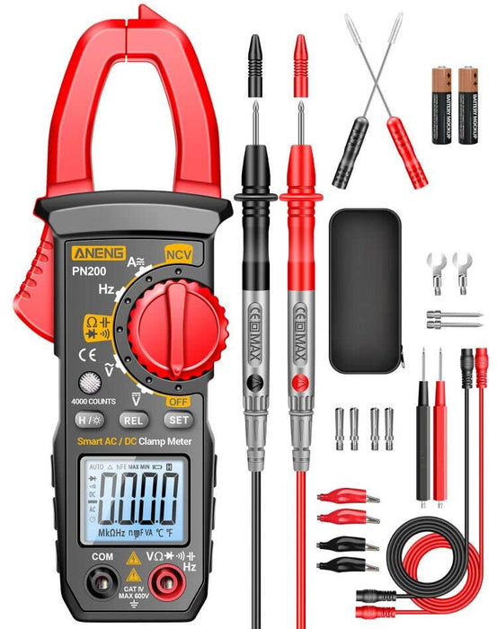 ANENG Digital Clamp Meter Multimeter Tester with AC/DC Current,Voltage, NCV Amp Ohm Volt 4000 Counts Meter Measures Capacitance, Resistance, Diodes, Continuity Frequency Backlight Electrican Tools