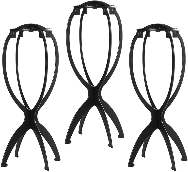 Dreamlover Wig Stand, Wig Head Stand for Wigs, Purple, 3 Packs