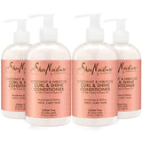 SheaMoisture Curl & Shine Conditioner Coconut & Hibiscus, for Thick, Curly Hair to Moisturize & Soften, 13 oz