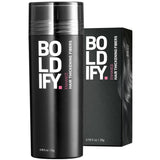 BOLDIFY Hair Fibers (28g) Fill In Fine and Thinning Hair for an Instantly Thicker & Fuller Look - Best Value & Superior Formula -14 Shades for Women & Men - DARK GREY