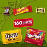 M&M'S, SNICKERS & More Fun Size Halloween Candy Variety Pack, 160 Ct Bulk Bag