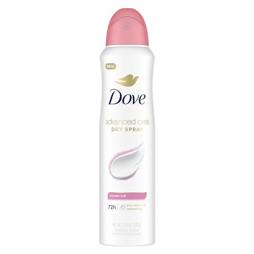 Dove Advanced Care Antiperspirant Deodorant Spray Powder Soft Pack of 12 to help skin barrier repair after shaving 72hour antiperspirant deodorant for soft underarms with boosted ceramide levels 3.8oz