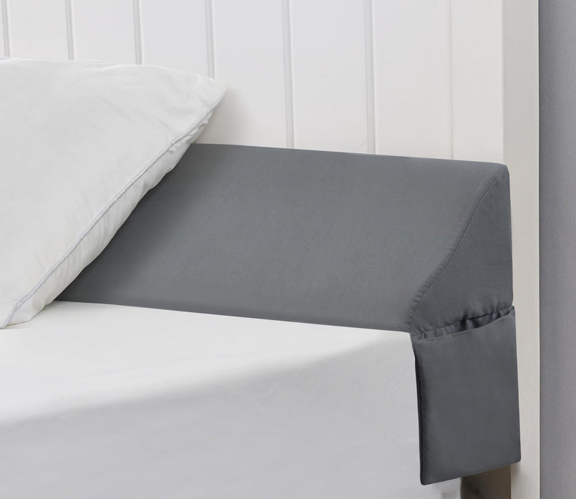 Vekkia Queen Bed Wedge Pillow/Headboard Pillow/Foam Mattress Wedge,Bed Gap Filler to Close Gap (0-3.5") Between Headboard and Mattress Queen（Gray）