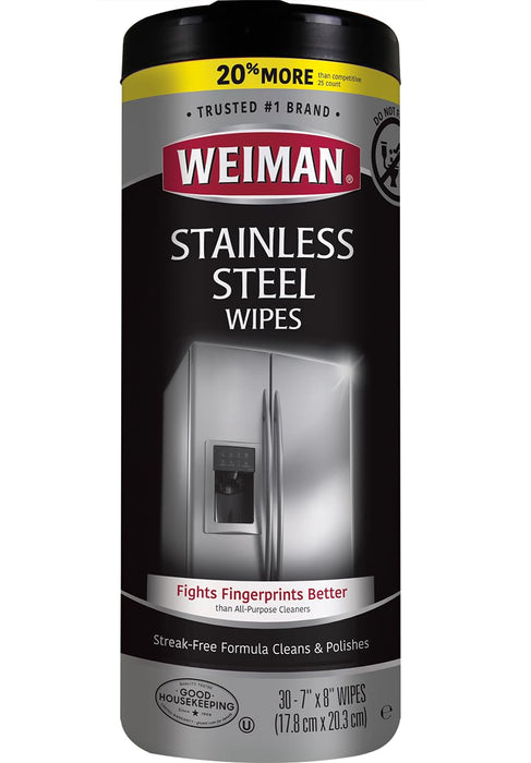 Weiman Products Stainless Steel Wipes 30 Count (Pack of 1)