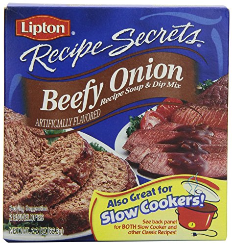 Lipton Recipe Secrets, Beefy Onion, 2.2 Ounce Box (Pack of 5)