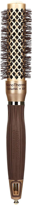 Olivia Garden NanoThermic Ceramic + Ion Round Thermal Hair Brush NT-24 (1")