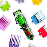 TPOB Slime 2 Professional Hair Clippers for Barbers - 6800 RPM Whisper Quiet Barber Clipper w/Color Coded Guide Combs & Fade Blade for The Closest Haircut and Beard Trim Hair Clippers for Men