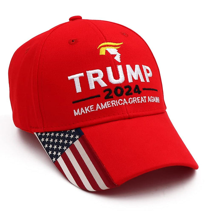 Trump 2024 Hat Donald Trump Hat 2024 Make America Great Again Hat MAGA USA Embroidered Adjustable Baseball Cap