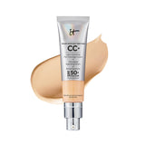 IT Cosmetics Your Skin But Better CC+ Cream, Medium (W) - Color Correcting Cream, Full-Coverage Foundation, Hydrating Serum & SPF 50+ Sunscreen - Natural Finish - 1.08 fl oz