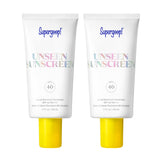 Supergoop! Unseen Sunscreen - SPF 40-1.7 fl oz - Pack of 2 - Invisible, Broad Spectrum Face Sunscreen - Weightless, Scentless, and Oil Free - For All Skin Types and Skin Tones