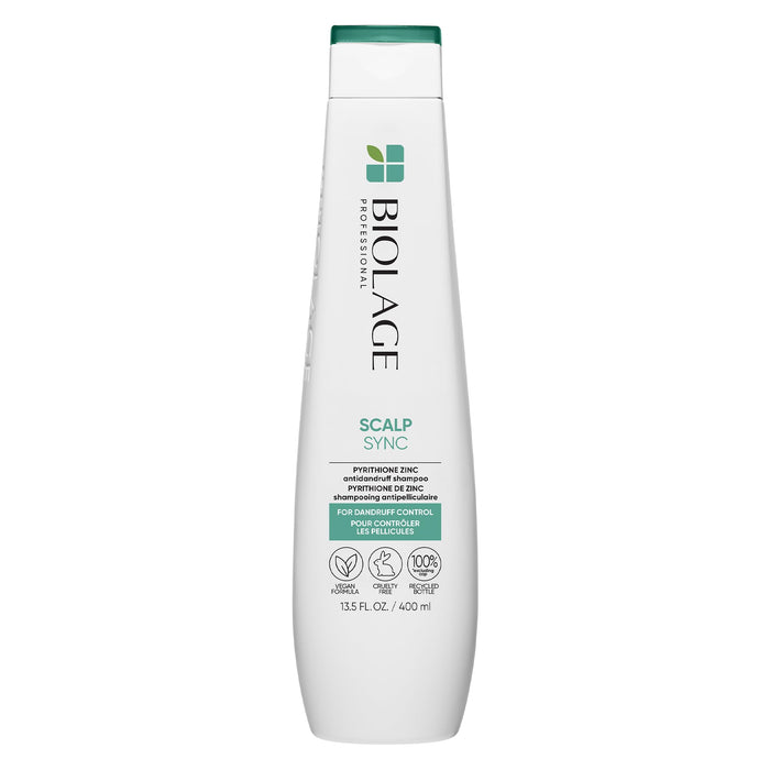 Biolage Scalp Sync Anti-Dandruff Shampoo | Targets Dandruff, Controls The Appearance of Flakes & Relieves Scalp Irritation | Paraben Free | For Dandruff Control | Vegan | Salon Shampoo | 13.5 Fl. Oz
