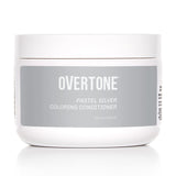 oVertone Haircare Color Depositing Conditioner - Free 8 oz Semi Permanent Hair Color Conditioner with Shea Butter & Coconut Oil - Pastel Silver Temporary Cruelty- (Pastel Silver)