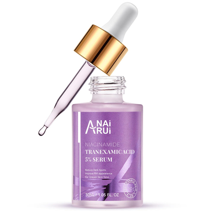 ANAI RUI 5% Tranexamic Acid Serum With Niacinamide,Kojic Acid,Arbutin,Reduce Dark Spot,PIH,for Uneven Skin Tone 1FL.Oz