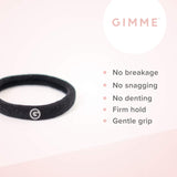 Gimme Beauty - Any Fit No Damage Hair Ties - Blondie - Seamless Microfiber Hair Elastic - Hair Accessories With All Day Hold - No Snagging, Dents, or Breakage Hair Tie Pack (9 Count)