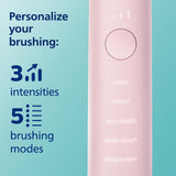 Philips Sonicare DiamondClean Smart 9500 Electric Toothbrush, Sonic Toothbrush with App, Pressure Sensor, Brush Head Detection, 5 Brushing Modes and 3 Intensity Levels, Pink, Model HX9923/21