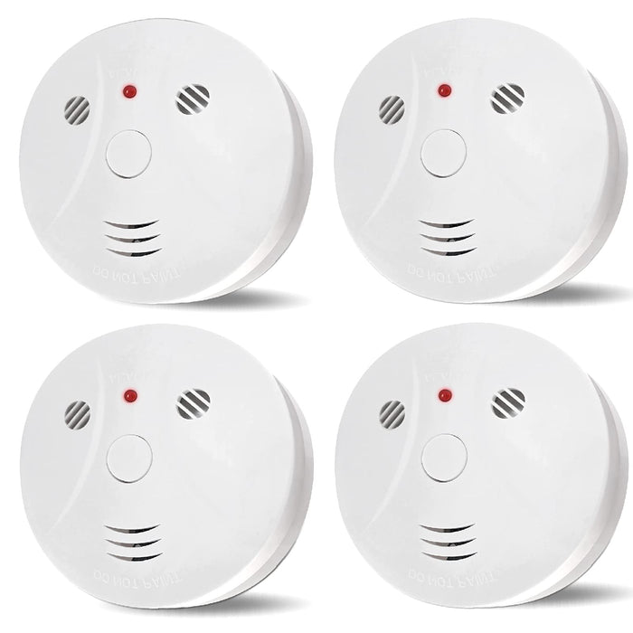 4 Pack Combination Smoke and Carbon Monoxide Detector Battery Operated, Travel Portable Photoelectric Fire&Co Alarm for Home, Kitchen