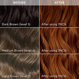 Madison Reed Radiant Hair Color Kit, Light Golden Red for 100% Gray Coverage, Ammonia-Free, 7NCG Genova Red, Permanent Hair Dye, Pack of 1