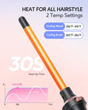 Wavytalk 5 in 1 Curling Iron,Curling Iron Set with Heated Round Brush and 4 Interchangeable Ceramic Curling Wand(0.5”-1.25"), Instant Heat Up,Dual Voltage Hair Curler