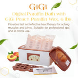 GiGi Digital Paraffin Bath with GiGi Peach Paraffin Wax, 6 lbs.