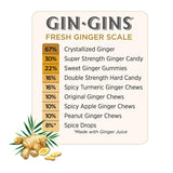 GIN GINS Original Ginger Chews – Natural Fresh Ginger Candy by The Ginger People – Individually Wrapped Healthy Candy – Original Flavor – Large 1 lb Bag (16oz) – Pack of 1