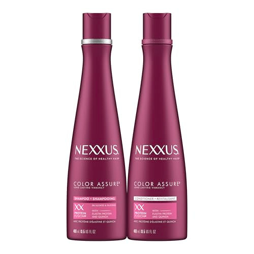 Nexxus Color Assure Shampoo and Conditioner for Color-Treated Hair - Enhances Color for Up to 40 Washes, 13.5oz, 2 Pack