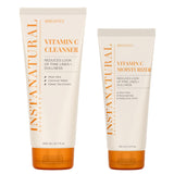 InstaNatural Vitamin C Cleanser and Moisturizer Kit, Brightens, Reduces the Look of Fine Lines and Uneven Texture, with Aloe Vera and Botanical Extracts