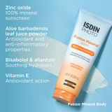 ISDIN Fusion Mineral Body Ultralight SPF 40 Broad Spectrum 100% Mineral Sunscreen 3.4 Fl Oz