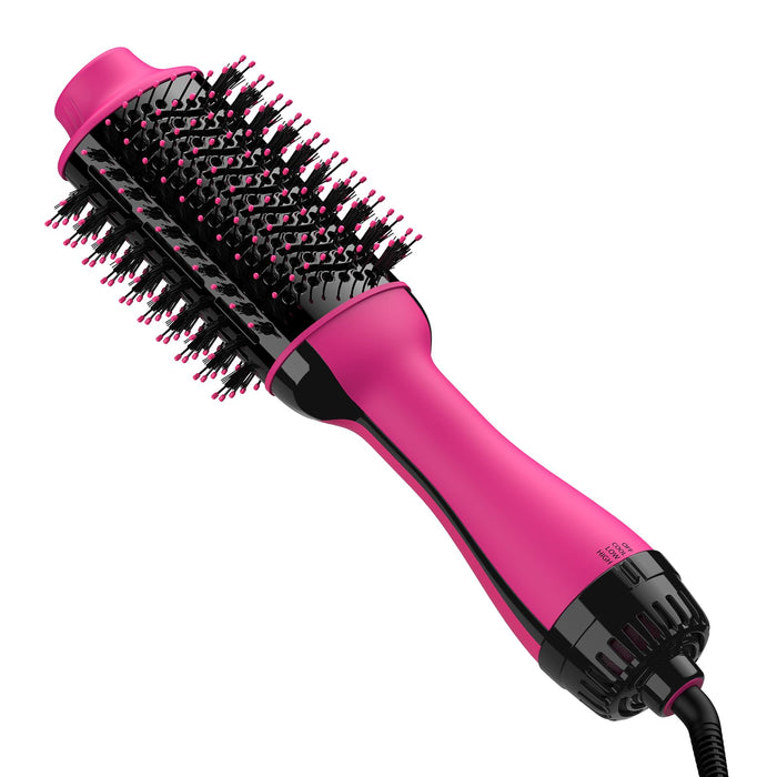 Hair Dryer Brush Blow Dryer Brush in One Upgraded 4 in 1 Hair Dryer and Styler Volumizer with Negative Ion Anti-frizz Ceramic Titanium Barrel Hot Air Brush