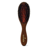 Spornette Classic German Porcupine Brush - Boar Bristles & Ball-Tipped Nylon Bristle Hair Brush with Wooden Handle - For Detangling, Straightening & Smoothing - For All Hair Types, Kids, Men & Women