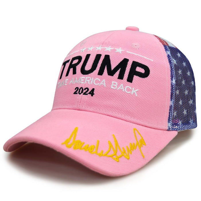 Trump 2024 Hat Make America Great Again Cap Donald Trump Take America Back MAGA USA Adjustable Baseball Hat (Take America Back Trucker 2.0)