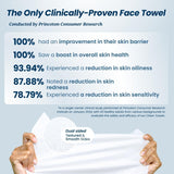 Clean Skin Club Clean Towels XL, 100% USDA Biobased Face Towel, Disposable Face Towelette, Makeup Remover Dry Wipes, Ultra Soft, 50 Ct, 1 Pack