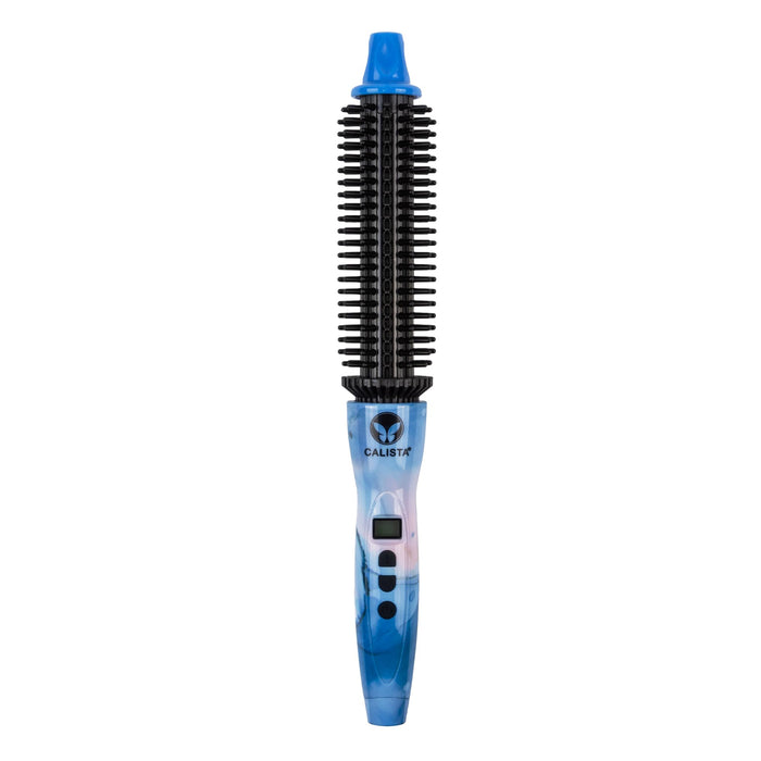 Calista Perfecter Pro Plus Heated Round Brush, Professional Styling Brush, Burn-Free Firm Bristles, Ionic and Ceramic Technology (1.0, Marble)