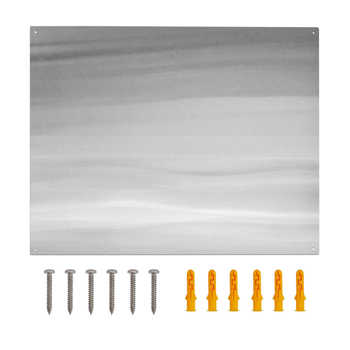 LTSEAME 30" x 24" Stainless Steel Stove Backsplash Panel Ultra-Thin Flush Mount Splash Guard for Kitchen Wall, Heat & Stain Resistant, Easy Installation with Pre-Drilled Holes
