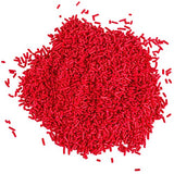 Red Sprinkles - 1.6 Pounds - Bulk Red Jimmies Sprinkles - Red Christmas Sprinkles for Cake Decorating - Dessert Toppings for Ice Cream, Cupcakes, Cookies, Cake Pops