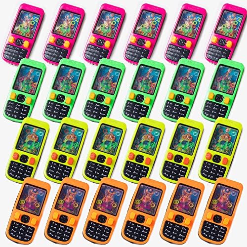 Handheld Water Game- (24 Pieces) Water Ring Games for Kids-Treasure Box Prizes- Birthday Return Gifts-Pinata Goodie Bag Stuffers-Party Favor Packs-School Classroom Reward Prizes Bulk-4.2"
