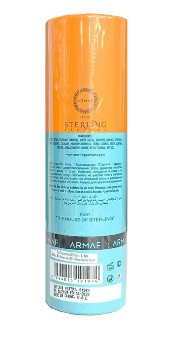 Armaf Odyssey Mandarin Sky – Citrus, Gourmand, Woody – Eau de Parfum Spray Long-Lasting Fragrance for Men, 0.34 Ounce / 10 ml
